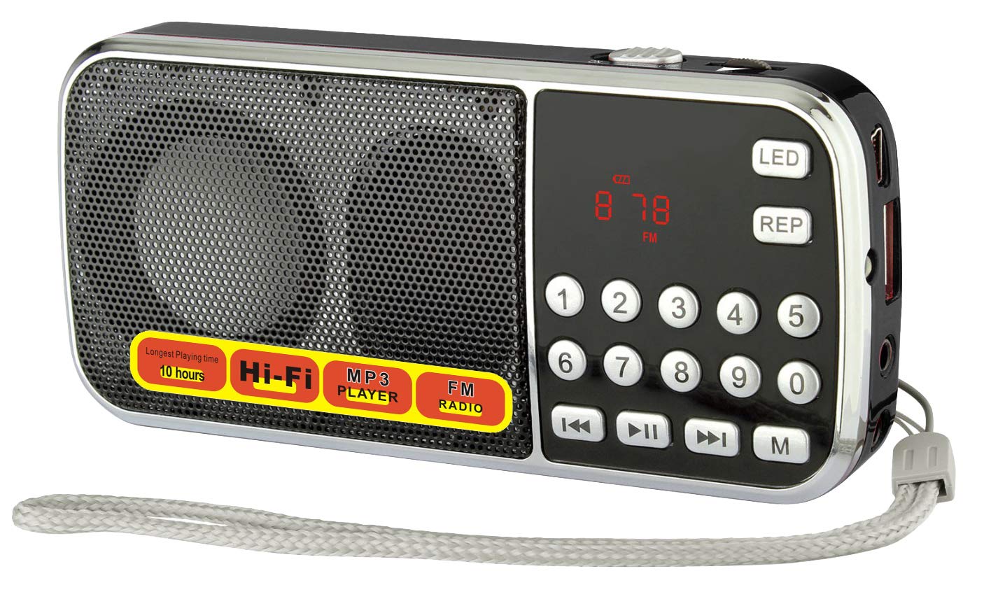 Amazon.com: LETING FM Portable Radio with Flashlight, One-Key